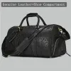Torby lufan moda oryginalna skórzana torba podróżna z kieszenią na buty duża pojemność bagaż torby na jamie