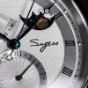 Relógios Sugess Moonphase Men's Watch Relógios mecânicos automáticos para o movimento Tianjin Sapphire Glass Resistente Water Watches New