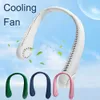 Portable Air Coolers 360 New Mini Neck 360 Rotation Portable No Bladeless Hanging Neck USB Rechargeable Air Cooler 3 Speed Mini Summer Sport Fan Y240422