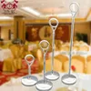 Party Supplies Gold Stainless Circle Steel Table Number Place Card Holder Menu Stand For Wedding Restaurant Home Decoration