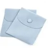 Jewelry Pouches High Quality Thicken Travel Storage Bag Snap Button Flannel Ring Earring Necklace Small