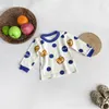 Bekleidungssets 2024 Jacquard Baumwollset: Langarm Unterwäsche für Kinder Baby Boys Mädchen Kinder Herbst Pyjamas Homewear Top Hosen 2pcs