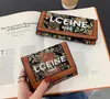 Designer Women Recamitine Letters tela portafogli lunghi borse clutch borse di carta di credito portafoglio personalizzato con foto pieghevole a grande capacità
