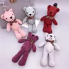 18cm Stuffed Toys Plush Key Chains Pendant Dolls Birthday Wedding Party Decor Teddy Bear Keychain