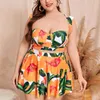 New Swimsuit Split Gathering Bikini Three Piece Skirt Style Covering Belly and Slimming Large Size Swimsuit