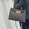 Trendy originele Bottegs Venets Brand Tassen voor vrouwen weven handtas grote capaciteit enkele schouder crossbody tas lederen tas groene tassen met 1to1 logo