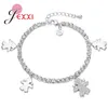 Braccialetti di collegamento Bracciale bianco a forma di bambino adorabile Bracciale bianco 925 regalo romantico di lusso in argento sterling per amante/fidanzata/sorella/madre