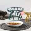 Forniture Nuovo ciotola per animali domestici alimentati in ceramica Tronchi d'acqua alimentare per cani gatti Forniture per alimentazione da esterno Bere accessori per gatti ciotola