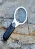 Newest High Quality 3 Led Lights 3X 45X Handheld Reading Magnifier Lens Magnifier Jewelry Loupe Magnifying Glass3269106