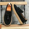 Casual Shoes Handmade Outdoor Men Loafers Leather Fashion Mens Boat Arrival Male Dress Footwear Slip On Soft Moccasins