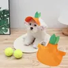 Appareil de chien dessin animé Sunshade Washable Hat Pet Baseball Cap chiens d'extérieur pour petit chat moyen réglable avec trou d'oreille