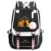 Sac à dos The Lion King Boys Girls Kids School Book Books Femme Femme USB Bagpack Teenagers Canvas ordinateur portable Étudiant de voyage sac à dos