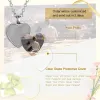 Halsband U7 Personlig fotokremering Urn Halsband för Ashes Custom Engrave Heart Pendant Memorial Keepsakes smycken