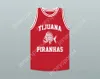 Custom tout numéro de nom pour hommes / enfants Andy Garcia 12 Tijuana Piranhas Red Basketball Jersey Extension Mexican Extension Top cousue S-6XL