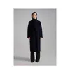 Brand Coat Women Płaszcz Płaszcz Płaszcz Maxmara Madame Classic Płaszcz Ciemnoniebieski