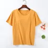 T-shirt à manches courtes pour femmes T-shirts poitrine de poitrine Coton Coton One Piece Tops Tops Dames Night Wear Shirt