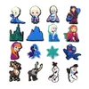 15Colors Princess Animals Anime Charms Wholesale Childhood Memories Game Rolig present Cartoon Charms Sko Tillbehör PVC Decoration Buckle Soft Rubber Clog Charms