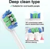 Têtes 20pcs Remplacement Brosse à dents têtes pour Philips Sonicare ProtectIveClean 4100 5100 6100 Flexcare Proresults 2 Series C2 C1 G2 W2