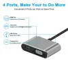 Hubs Typec à HDMICOMPATIBLE 4K VGA USB C 3.0 Hub Adaptateur pour le livre Nintendo Samsung S9 Dex Huawei P20 Xioami 10 TV