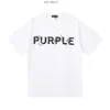 Purple Brand 2023ss T-shirts Color Printed Cotton Loose Casual Men's and Women's Short Sleeved T-shirt 663