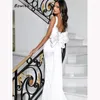 Robes de fête robe de soirée Bowith Prom Mariage élégant pour les femmes Bow sans manches cocktails Occasion formelle Gala de robe