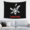 Tapissries LinkinPark Music Tapestry Wall Hanging Hippie Polyester Rap Fantasy Throw Rug Filt Decor 95x73cm