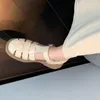 أحذية غير رسمية الصيف للسيدات النسائية روما رجعية نساء سميكة الجلود وحيدة جديلة ناعمة تنفس ليدي فيرالية دي موجر فيرانو 2024
