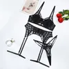 Bras Sets Fancy Lingerie Female Sex Well-Looking Suit Seamless Bra Underwear Set Romantic Mesh Lace Sensual Customes Women Porno