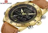 Mannen kijkt Naviforce topmerk luxe lederen sportpolhorloge mannen waterdichte militaire kwarts digitale klok relogio masculino6220037