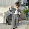 Ensembles de vêtements 2024 Korean Spring Children Girl 3pcs Vêtements Set Cotton Sling Vest Cardigan M manteur élastique Elastic Plaid Pant Pant Kid