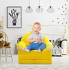 Pillow Folding Seat Case Foldable Kids Sofa Backrest Armchair 2 In 1 Children's Cute Cartoon To Legs