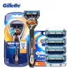 Shaver Gillette Fusion Proglide Manual de barbear lâminas de barbear para homens Segurança barba Razors Máquina de remoção de cabelo de barbeador 1 alça 5 lâminas