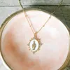 Colliers pendants dplaopa 925 argent sterling or blanc dame lourdes collier pendant vierge karie perles de chaîne longues collier de printemps 2023 240419