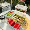 Maîtrice Snack Boîte à snack Féche à l'épreuve du micro-ondes Organisateur de rangement approprié Organisateur de lave-vaisselle pour le camping pour la garderie