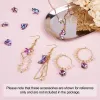 kits 36pcs / boîte bijoux de pendentif bricolage Fabrication avec des pendentifs en verre en verre k9 imitation de l'acier en cristal autrichien