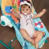 Dolls 45cm Maddie Bebe Reborn Girl Full Body Silicone Vinyl With Rooted Hair Lifelike Real Art Newborn Baby Toy For Christmas Gift