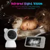 Мониторы HD Wi -Fi Baby Monitor с приложением, 5 -дюймовым дисплеем 720p, пэнами Zoom 1080p Bab