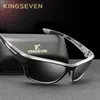 Kingseven Ultraleicher Rahmen polarisierte Sonnenbrille Männer Mode Sportstil Square Sonnenbrille Männliche Outdoor -Reise UV Schutzbrille 240409