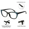 Occhiali da lettura Donne Materiale opaco Leesbril Occhi da gatto retrò lesebrille diottrie in vetro 150 da 250 a 600 Mare Azzuro 240415