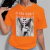 24SS Nouveau créateur T-shirt Femme Lettre de manches imprimées chemises Crop Lady Vêtements Womens Vêtements Style Couleur T-shirt