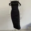 Casual Dresses European Station Sexig slitsklänning Mesh Tube Top