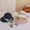Berets Chinese Oversized Cowboy Black Customizable Cover Face Panama Beach Cap Raffia Holiday Travel Straw Hat For Women With Ribbon