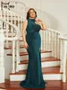 Plus Size Dresses Missord Elegant Party For Women 2024 Halter Neck Glitter Green Evening Prom Dress