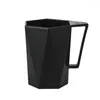 Tasses Saucers 1pc nouveauté tasse personnalité jus de lait jus de lait tasse d'eau à eau à café en plastique réutilisable