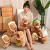 Kawaii capybara peluche giocattolo adorabile svolta a dinosaur unicorno unicorno bambola ripieno di cartone animato cuscino animale per bambini regalo 240422