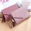 Portefeuilles Gusure Femmes Small Fashion Brand Pu Le cuir Purs Sac à cartes pour dames Embrayage Femme Clip Money Clip Portefeuille