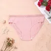 Culotte de femmes 1pc sous-vêtements coton coton coton samis féminins couleurs solides sexy intime les vêtements pour femmes lingeri