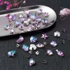 kits 36pcs / boîte bijoux de pendentif bricolage Fabrication avec des pendentifs en verre en verre k9 imitation de l'acier en cristal autrichien
