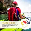 Accessoires 1 Set Kayak Anchor Kits Portable Folding Anchor Boei Kit voor kano Kayak Raft Vouw Anchor Kayak Vouw Ananker Kayak Vissen