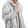Vestes longues pour hommes en hiver Vestes en paux en laine de laine chaude colle de retexte veste épaissie